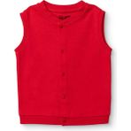 Hellobaby Hellobaby Kız Bebek Basic Yelek Çıtçıtlı Bisiklet Yaka Atlet - 3 - 6 Ay - Kırmızı