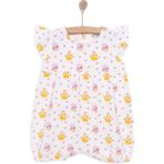Hellobaby Hellobaby Kız Bebek Bluz Bisiklet Yaka Kısa Paça Atlet - Beyaz - 2 Yaş