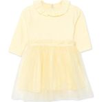 Hellobaby Hellobaby Kız Bebek Elbise Bisiklet Yaka Uzun Kol - 12 - 18 Ay - Sarı