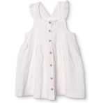 Hellobaby Hellobaby Kız Bebek Elbise Çiçek Baskılı Düğmeli Vintage Girl Bisiklet Yaka Kısa Paça Ip Askılı - 3 - 4 Yaş - Beyaz