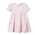 HelloBaby HelloBaby Kız Bebek Elbise Ditsy Flower Bisiklet Yaka Kısa Kol