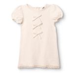 HelloBaby HelloBaby Kız Bebek Elbise Fiyonk Baskılı Pastel Dreams Bisiklet Yaka Kısa Kol