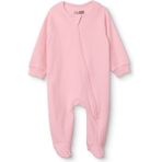 Hellobaby Hellobaby Kız Bebek Patikli Tulum Fermuarlı Bisiklet Yaka Uzun Paça Uzun Kol - Pembe - 0 - 1 Ay