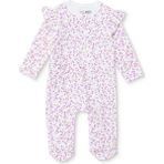 Hellobaby Hellobaby Kız Bebek Patikli Tulum Kirazlı Fermuarlı Bisiklet Yaka Uzun Paça Uzun Kol - Ekru - 6 - 9 Ay