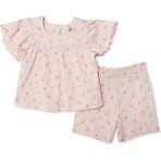 Hellobaby Hellobaby, Kız, Bluz-Şort, Pastel Dreams, Bisiklet Yaka, Uzun, Kısa Kol - Karışık Renk - 2 - 3 Yaş