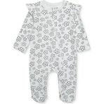 Hellobaby Hellobaby, Kız, Patikli Tulum, Çiçek Baskılı, Fermuarlı, Bisiklet Yaka, Uzun, Uzun Kol - Ekru - 3 - 6 Ay