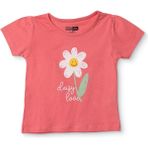 Hellobaby Hellobaby, Kız, Tshirt, Çiçek Baskılı, Bisiklet Yaka, Kısa Kol - Mercan - 2 - 3 Yaş