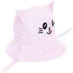 Hellobaby Kedi Model Bucket Kız Şapka Kız Bebek - Pembe - 0 - 2 Yaş