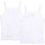 HelloBaby Kız Bebek 2li Atlet Beyaz 1 Yaş -