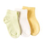 HelloBaby Kız Bebek 3lü Bilek Çorap Sarı 3-4 Yaş -