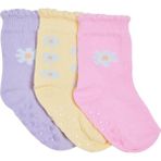 Hellobaby Kız Bebek 3lü Kaydırmaz Çorap Hayvan Baskılı - 6-12 Ay - Mor