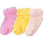 Hellobaby Kız Bebek 3lü Kıvrık Çorap - 6-12 Ay - Açık Pembe