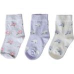 Hellobaby Kız Bebek 3lü Soket Çorap - 2 - 2,5 Yaş - Lila