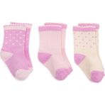 Hellobaby Kız Bebek 3lü Soket Çorap Puantiye Baskılı - 3 - 4 Yaş - Koyu Pembe
