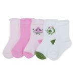 HelloBaby Kız Bebek 5li Soket Çorap Meyve Baskılı - Açık Pembe