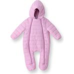 Hellobaby Kız Bebek Astronot Tulum Fermuarlı Bisiklet Yaka Uzun Kol Lastikli Paça - Koyu Pembe - 12 - 18 Ay