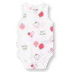 HelloBaby Kız Bebek Atlet Body Bisiklet Yaka - Beyaz