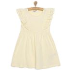 HelloBaby Kız Bebek Basic Elbise Bisiklet Yaka Atlet Kol Bej -