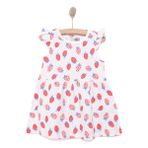 HelloBaby Kız Bebek Basic Elbise Bisiklet Yaka Atlet Kol Ekru -