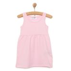 HelloBaby Kız Bebek Basic Elbise Bisiklet Yaka Atlet Kol Mavi -