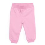 HelloBaby Kız Bebek Basic Eşofman Alt Reçme Paça Pembe -
