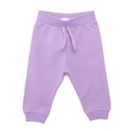 HelloBaby Kız Bebek Basic Eşofman Alt Ribanalı Paça Mor
