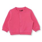 HelloBaby Kız Bebek Basic Hırka Çıtçıtlı Bisiklet Yaka Uzun Kol - Pembe