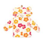 HelloBaby Kız Bebek Basic Hırka Wellsoft Kulaklı Bisiklet Yaka Uzun Kol Karışık Renkli - Desenli