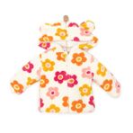 HelloBaby Kız Bebek Basic Hırka Wellsoft Kulaklı Bisiklet Yaka Uzun Kol Karışık Renkli