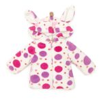 HelloBaby Kız Bebek Basic Hırka Wellsoft Kulaklı Bisiklet Yaka Uzun Kol Mor -