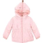 Hellobaby Kız Bebek Basic Kapüşonlu Mont Fermuarlı Hakim Yaka Uzun Kol Bej - Pudra - 3 Yaş