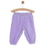 HelloBaby Kız Bebek Basic Pantolon Polar Lastikli Paça Mor - Lila