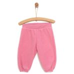 HelloBaby Kız Bebek Basic Pantolon Polar Lastikli Paça Pembe -