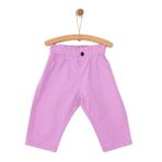 HelloBaby Kız Bebek Basic Pantolon Reçme Paça Gül Kurusu -