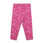 HelloBaby Kız Bebek Basic Tayt Çiçek Desenli Reçme Paça Açık Pembe -