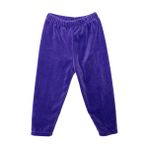 HelloBaby Kız Bebek Basic Tayt Kadife Reçme Paça Mor -
