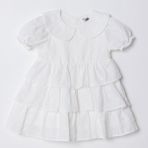 Hellobaby Kız Bebek Berry Belle Elbise Bebe Yaka Kısa Kol - 3 - 4 Yaş - Beyaz