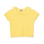 HelloBaby Kız Bebek Bluz Düğmeli Bebe Yaka Short Sleeve - Sarı