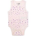 Hellobaby Kız Bebek Body Kelebek Baskılı Çıtçıtlı Bisiklet Yaka Atlet - 1 - 2 Yaş - Pembe