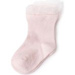 Hellobaby Kız Bebek Dantelli Çorap Kalp Baskılı - 4 - 5 Yaş - Pembe