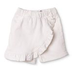 HelloBaby Kız Bebek Denim Şort Reçme - Ekru