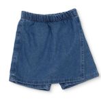 HelloBaby Kız Bebek Denim Şort Reçme - İndigo