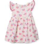 Hellobaby Kız Bebek Ditsy Flower Elbise Bisiklet Yaka Kısa Kol - 4 - 5 Yaş - Desenli