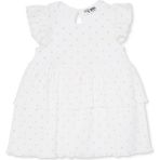 Hellobaby Kız Bebek Elbise Body Çıtçıtlı Bisiklet Yaka Short Sleeve - 3 - 6 Ay - Ekru