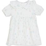 Hellobaby Kız Bebek Elbise Çiçek Baskılı Bebe Yaka Kısa Kol - 3 - 4 Yaş - Mint