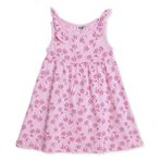 HelloBaby Kız Bebek Elbise Çiçek Baskılı Bisiklet Yaka Strappy