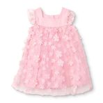 HelloBaby Kız Bebek Elbise Fermuarlı Modelli Yaka Atlet - Pembe