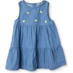Hellobaby Kız Bebek Elbise Meyve Baskılı Bisiklet Yaka Atlet Reçme - 18 - 24 Ay - İndigo