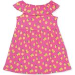 Hellobaby Kız Bebek Elbise Meyve Baskılı Fırfırlı Yaka Sleeveless - Pembe - 18 - 24 Ay