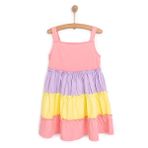 HelloBaby Kız Bebek Elbise Modelli Yaka Atlet - Pembe
